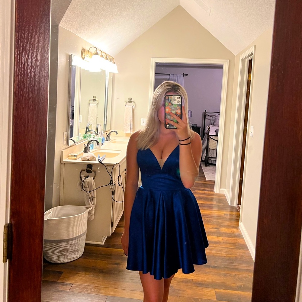 royal blue hoco dress size 2